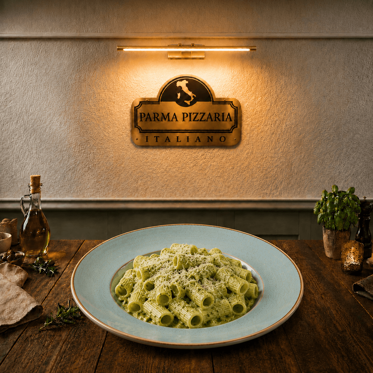 Rigattoni Pesto Soslu