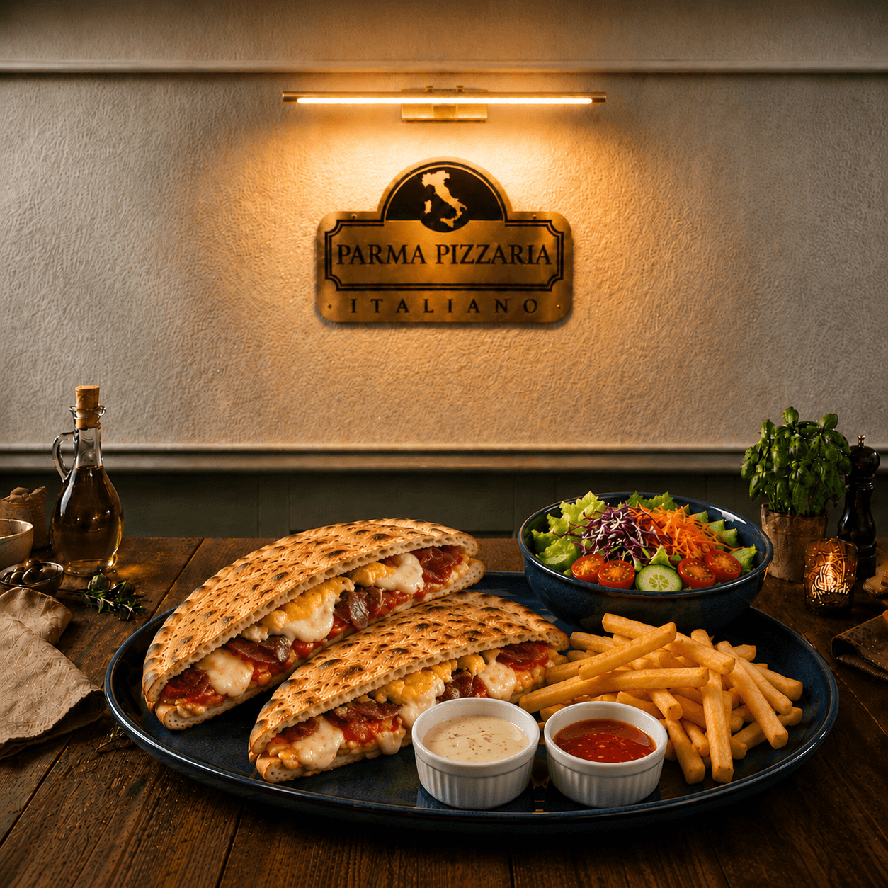 Pizza Sandviç Pastırmalı