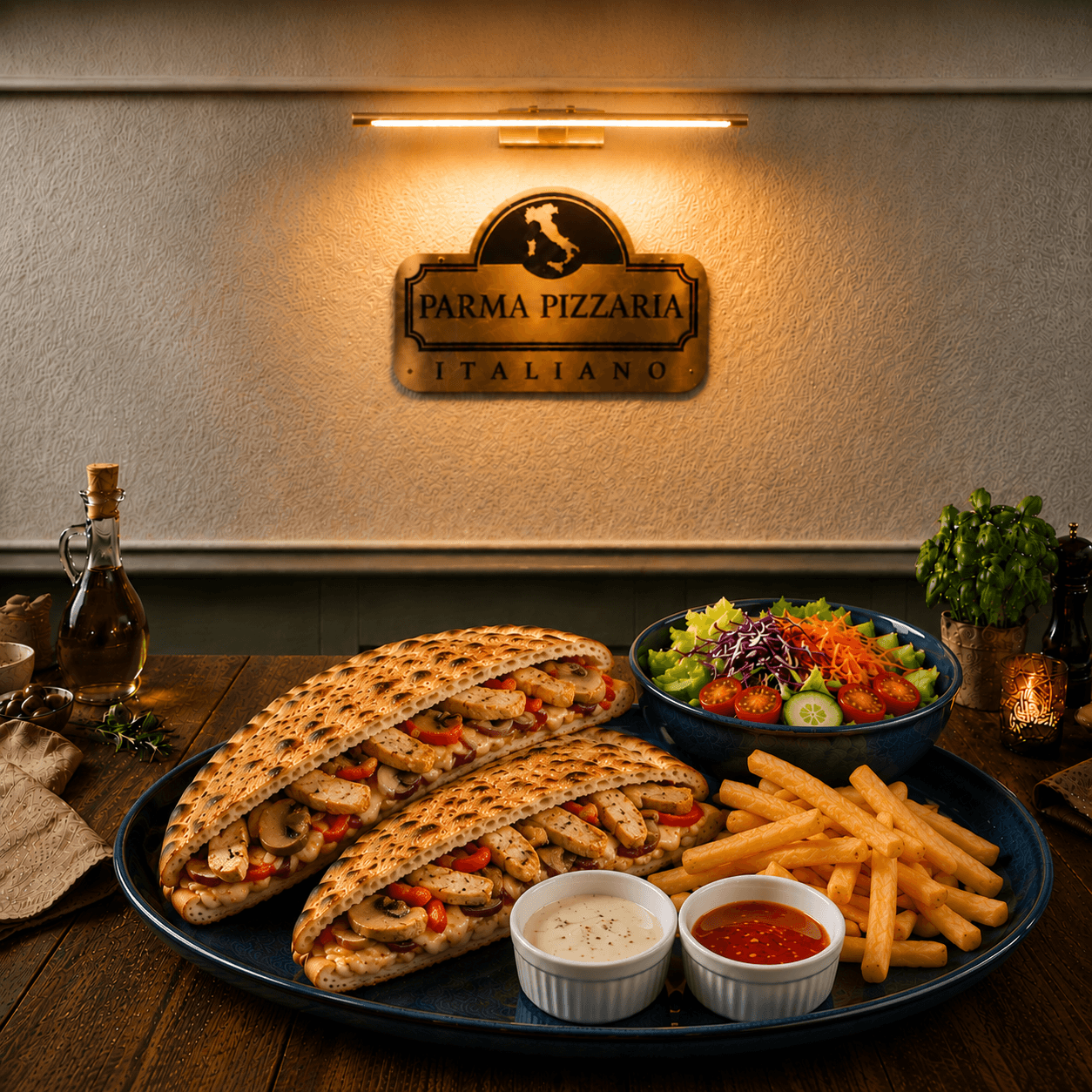 Pizza Sandviç Tavuklu